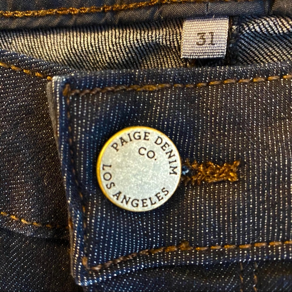 NWT Paige Skyline Mid Rise Skinny Jean Size 31 - Picture 7 of 13